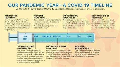 TIMELINE: One year of Covid.